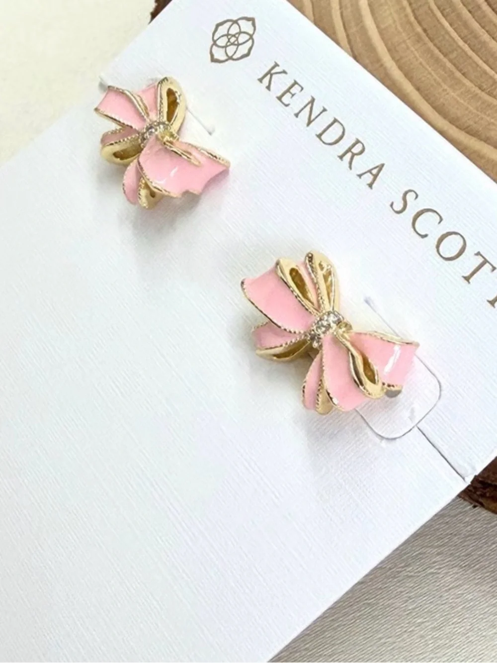 Kendra Scott x LoveShackFancy Bow Stud Earrings - Picture 2 of 2